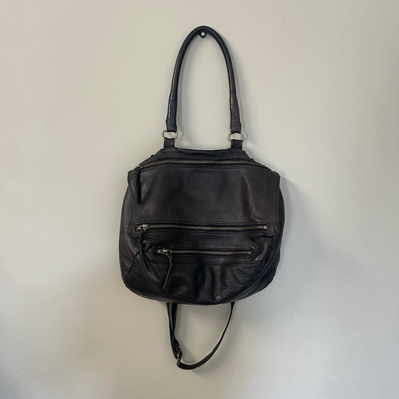 Cut N' Paste Genuine Black Leather Bag - Picture 1 of 15